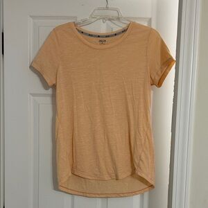 ZELOS Women's Light Orange Short Sleeve Tee